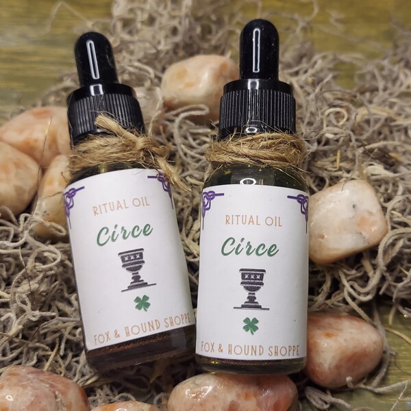 Circe Ritual Oil  Anointing Oil, Witch Altar Spell Supplies, Pagan Deity Offerings, Witchcraft Decor