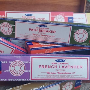 Nag Champa Satya Incense Sticks: Hand Rolled for Meditation