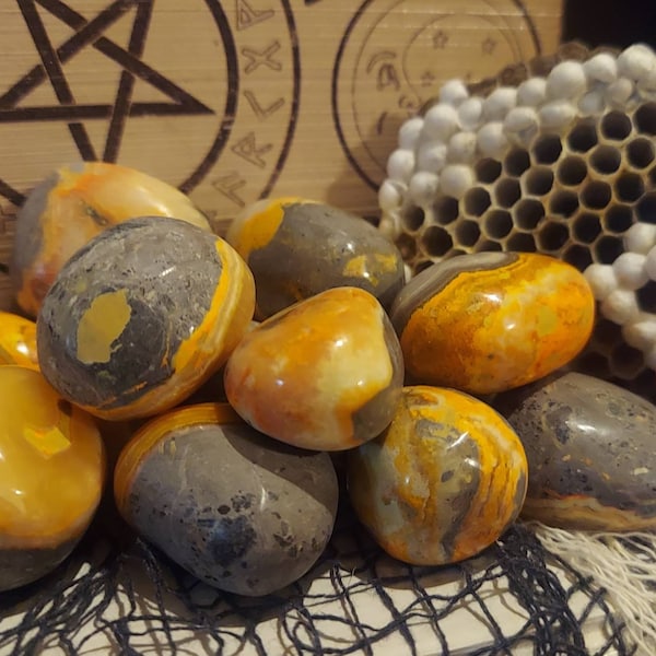 Bumblebee Jasper Tumbled Crystals