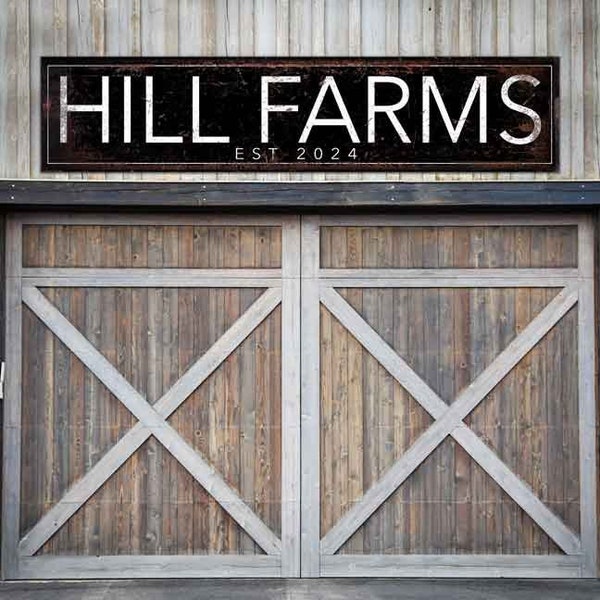 Metal Barn Signs, Over-sized Rustic Signs, Barn Art, Barn Sign, Ranch Sign, Large Metal Signs, Outdoor Metal Signs, Modern Farmhouse Decor