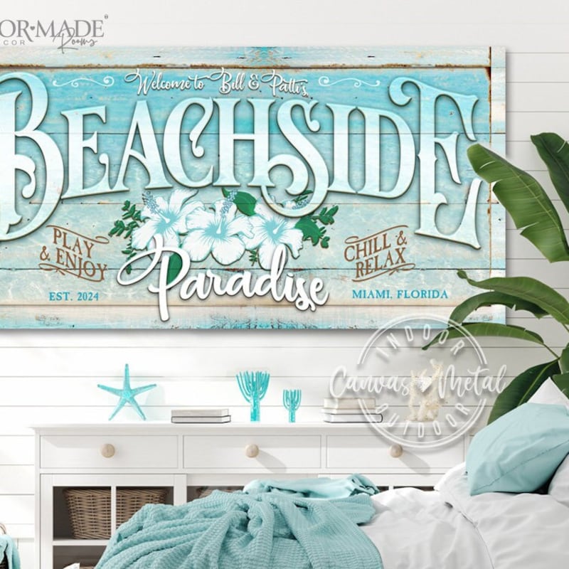 Coastal Beach House Sign II