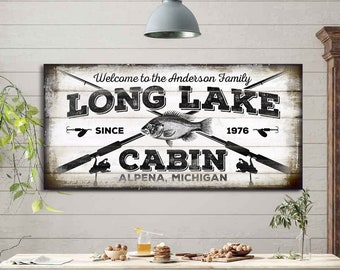 Lake House Signs, Lake Cottage Sign, Personalized Lake House Sign, Personalized Lake House, Gifts, Rustic Large Sign, Modern Farmhouse, Art