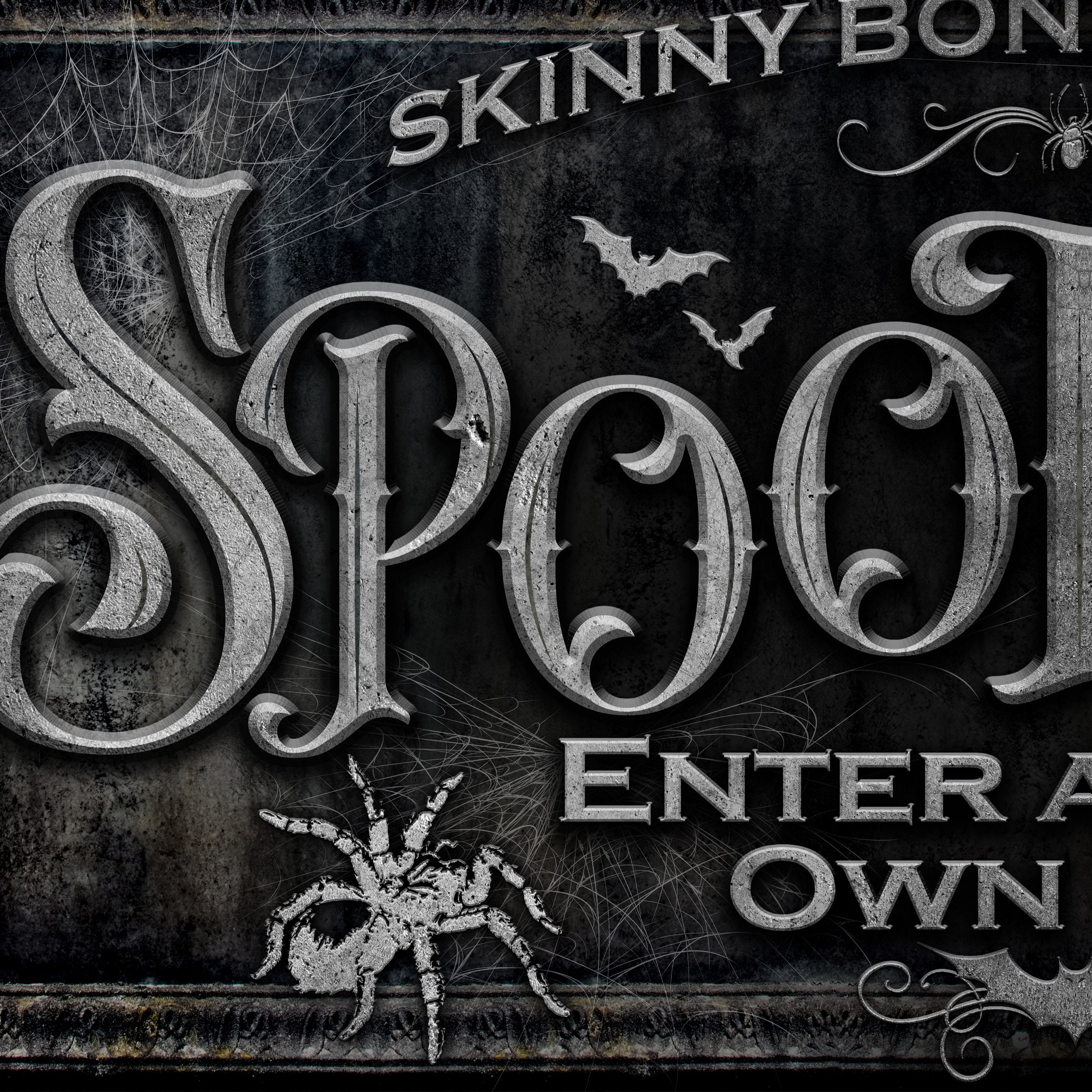 Spook Easy. Sign Halloween Sign Spookeasy Lounge, Personalized Halloween Wall Decor ...