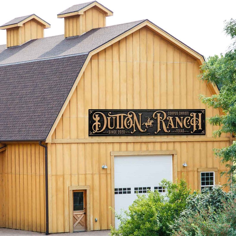 Barn Signs Large Barn Signs Metal Barn Signs Ranch Sign Etsy