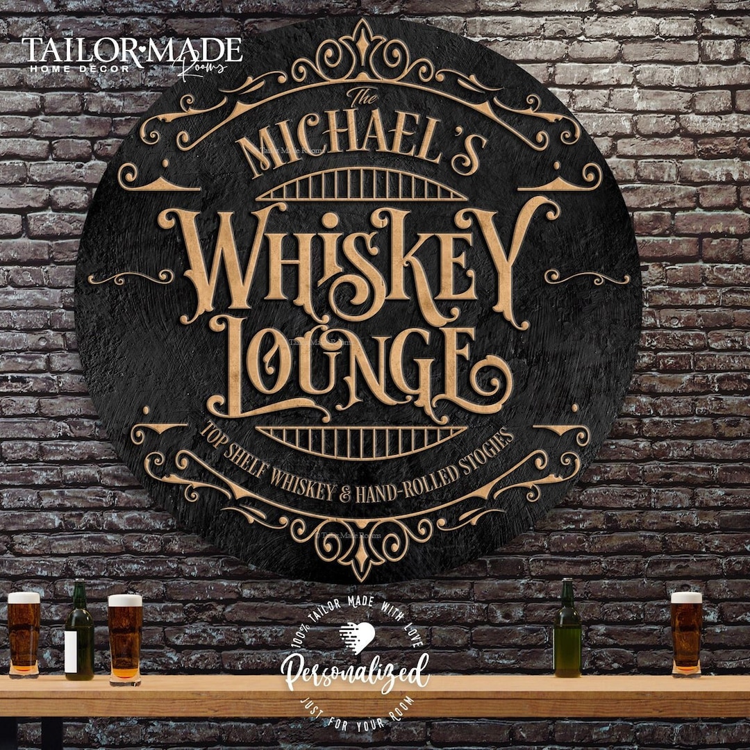 Whiskey Sign, Whiskey Bar Sign, Bar Sign, Whiskey Lounge,bourbon Bar