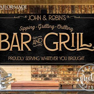 Bar and Grill Signs, BBQ Signs, Grill Signs, Deck Signs, Outdoor Kitchen Decor, Patio Signs, Best Grill Accessories, Pool and Patio Signs,