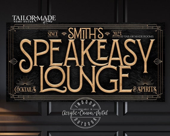 Speakeasy Bar  Speakeasy bar, Speakeasy decor, Lounge design