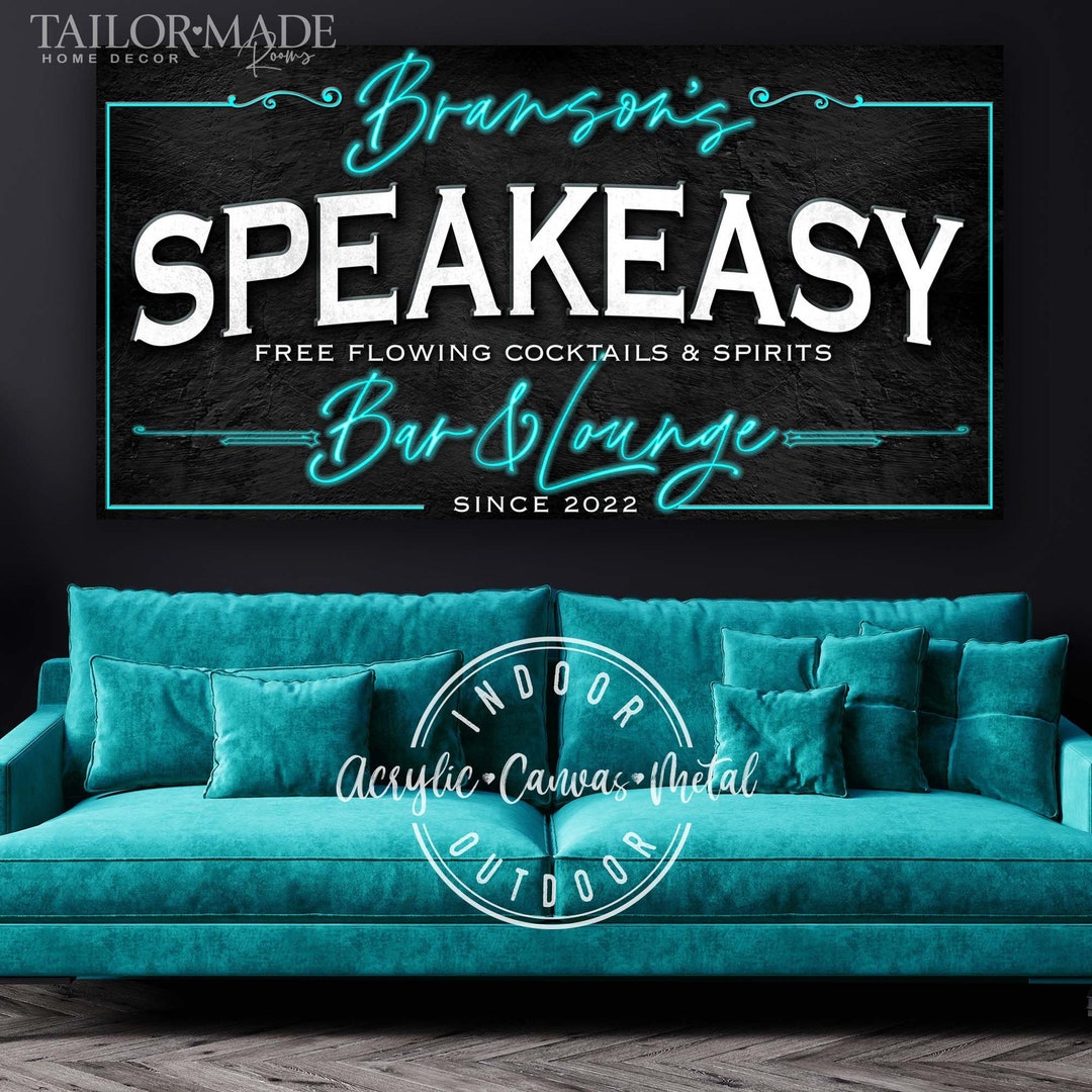 Speakeasy Lounge Wall Sign