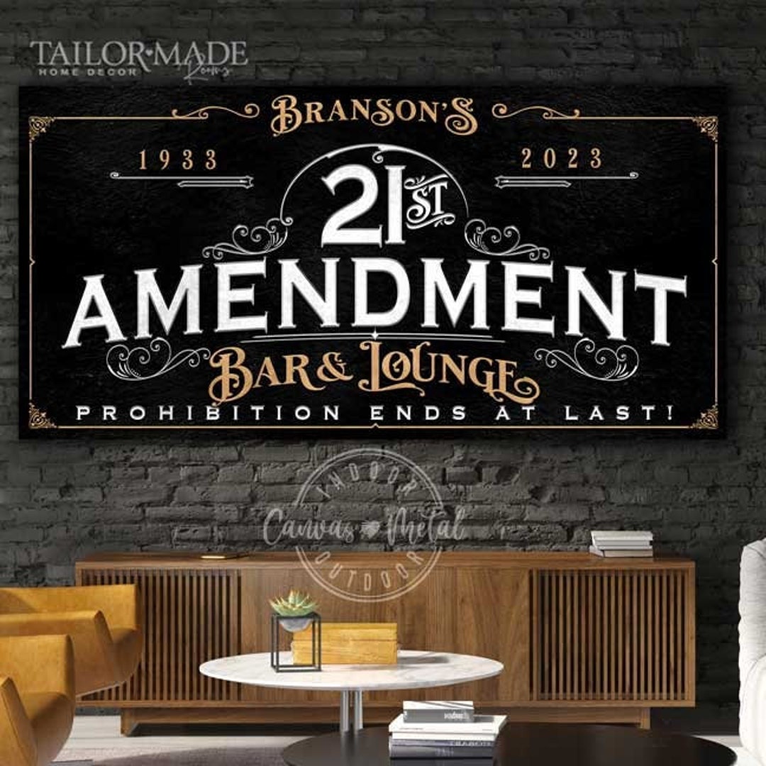 Speakeasy Sign Lounge Bar Sign Prohibition Bar Wall Decor Large Bar