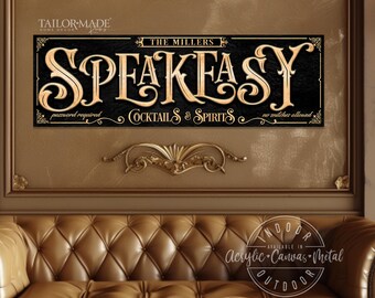 Speakeasy 1920 Decor, Bar Decor, Bar Wall Decor, Speakeasy Lounge, Bar Sign,Prohibition Sign,Bar Sign,Bar and Grill Sign, Lounge Bar Sign