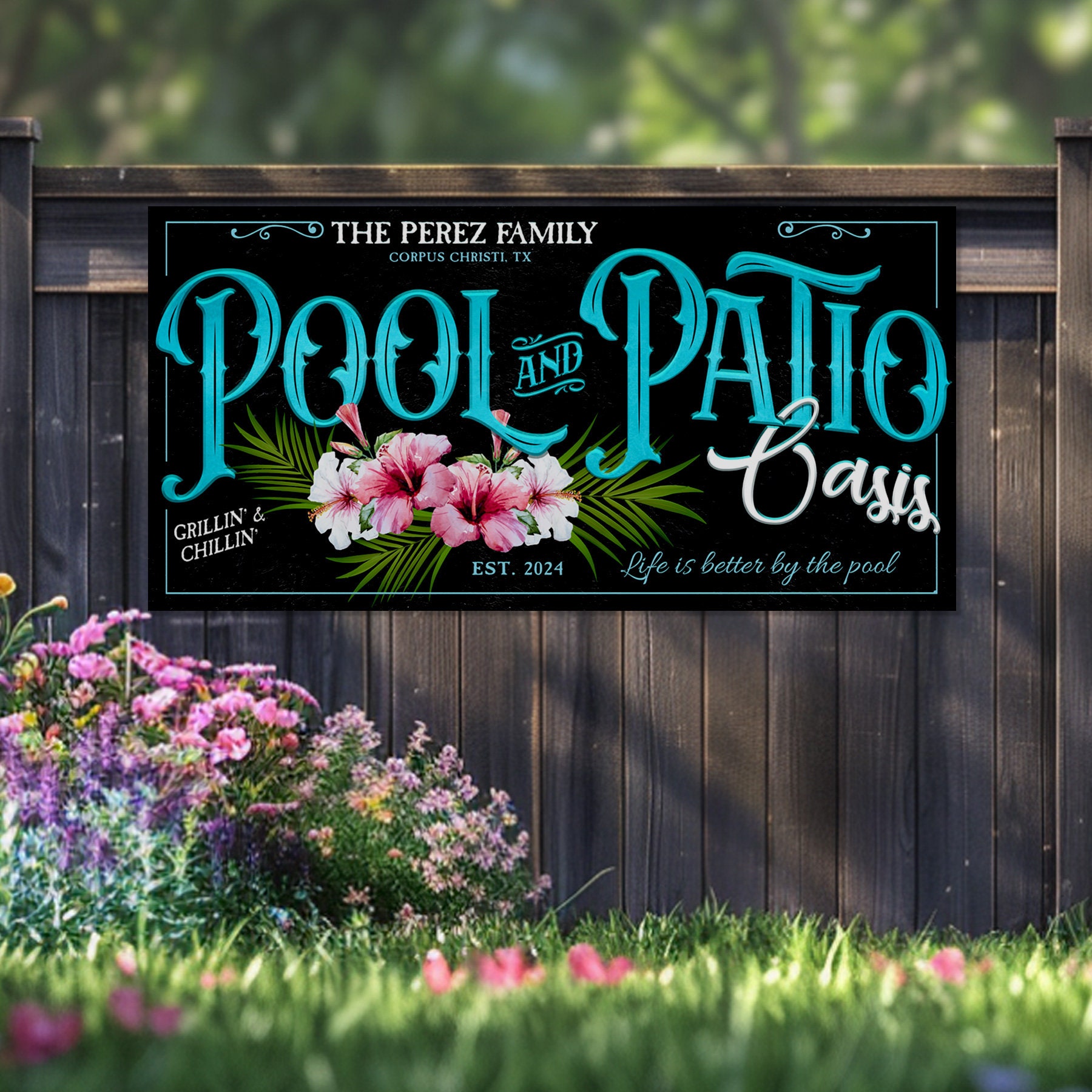 Pool Signs Custom Pool and Patio Sign, Personalized Pool Sign, Custom Pool Sign,patio ...