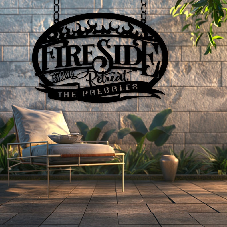 Firepit Sign, Fire Pit Sign, Campfire Sign, Backyard Sign, Patio Sign ...