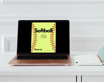 Softball Weekly Training Planner - Instant Download