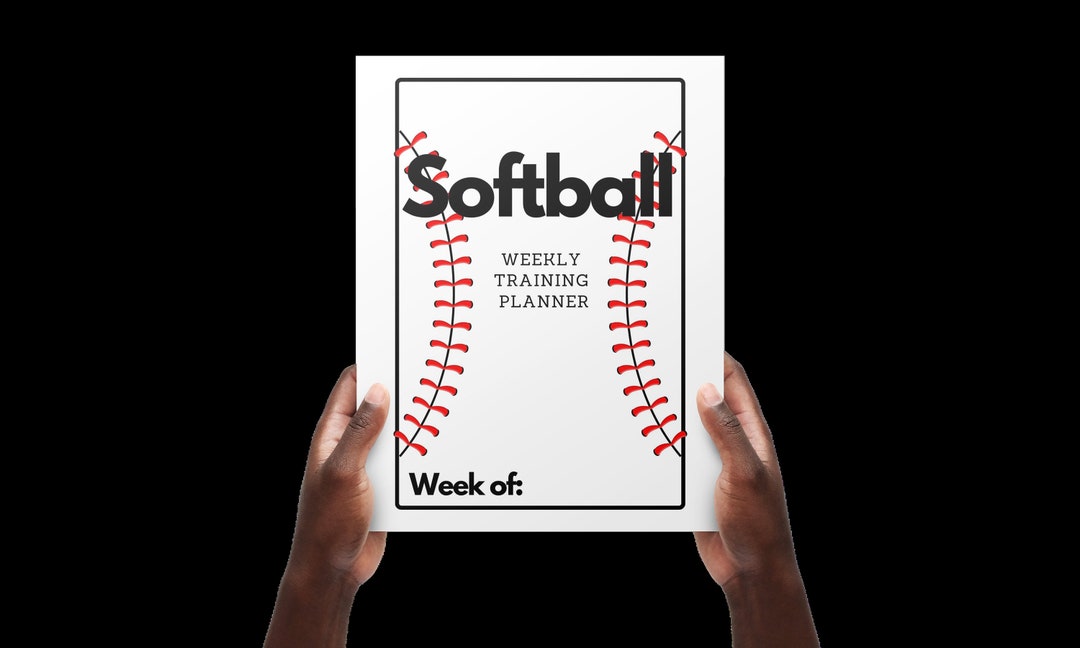 Softball Weekly Training Planner printer Friendly Instant Download Etsy