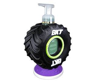 Monster Truck Tire Soap Dispenser Holder for Bath Body Soap