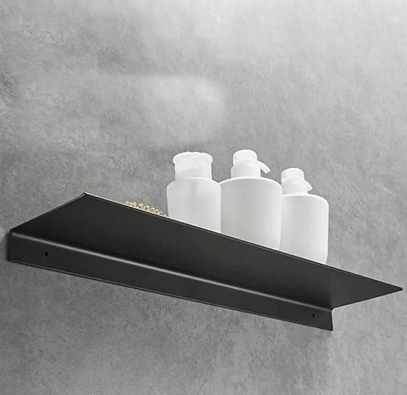 Set of 2 Black Metal Shelf Frame Shelf Decorative Wall Etsy