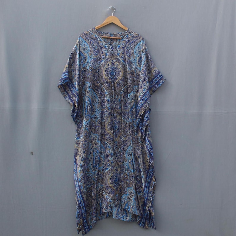 Soft silk blend lounge dress with relaxed fit and airy feel