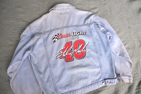 coors light jean jacket