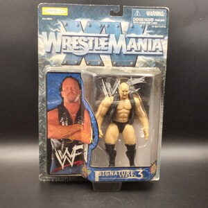 WWE WWF Stone Cold Steve Austin Signature Series 3 Wrestlemania 15 Figure Jakks Pacific