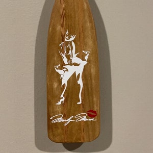 Marilyn Monroe Custom Wood Canoe Paddle