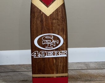 San Francisco’s 49ers Wood Canoe Paddle