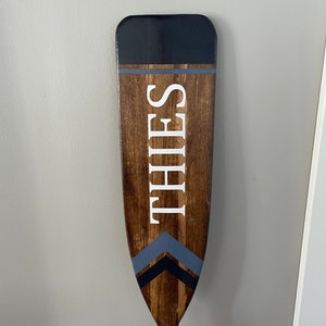 Custom Last Name Wood Canoe Paddle