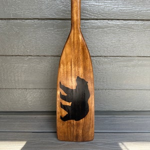 Custom Wood Burned Canoe Paddle