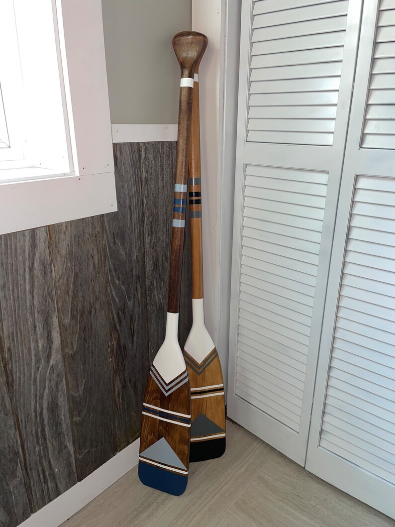 Custom Painted Wood Canoe Paddle Etsy