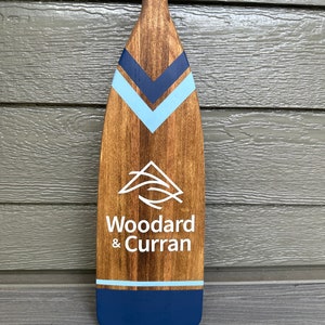 Custom Painted Wood Canoe Paddle
