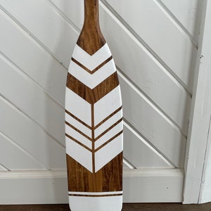 Custom Painted Wood Canoe Paddle