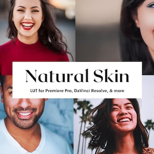 10 Natural Skin LUTs Pack for Video and Photo color grading | Video luts for Final Cut, Premiere Pro, Filmora, DaVinci Resolve,LUTs presets