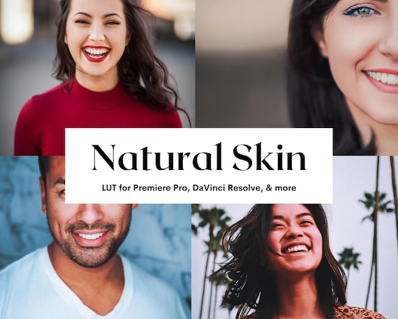 Natural Skin LUTs | Photo & Video Color Grading Presets (10 .cube Files)