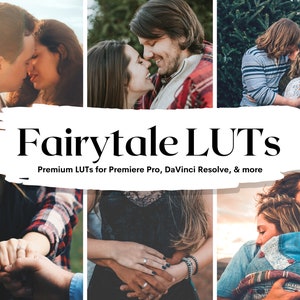 16 Märchen & Romantische LUTs Pack für Video und Color Grading | Videodateien für Final Cut, Premiere Pro, Filmora, DaVinci Resolve, VN app