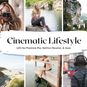20 Cinematic Lifestyle LUTs Pack for Video and color grading | Video luts for Final Cut, Premiere Pro, Filmora, DaVinci Resolve, Custom LUTs