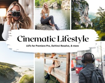 20 Cinematic Lifestyle LUTs | Video Color Grading Presets (PDF Instructions)