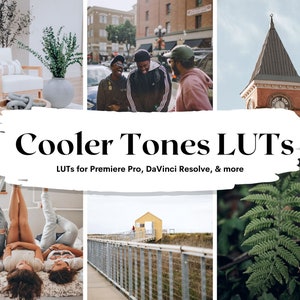 ビデオとカラーグレーディング用の 5 つの Cooler Tones LUT パック | Final Cut、Premiere Pro、Filmora、DaVinci Resolve 用のビデオ LUT、LUT プリセット