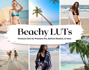 Beachy Tones LUTs Pack | Video Color Grading (PDF Instructions)
