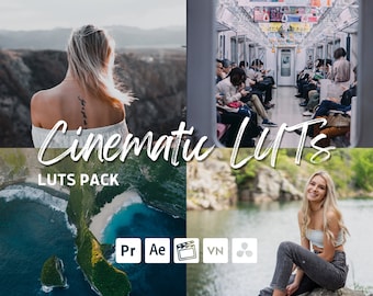 30 Cinematic LUTs Bundle | Photo & Video Color Grading (PDF Instructions)