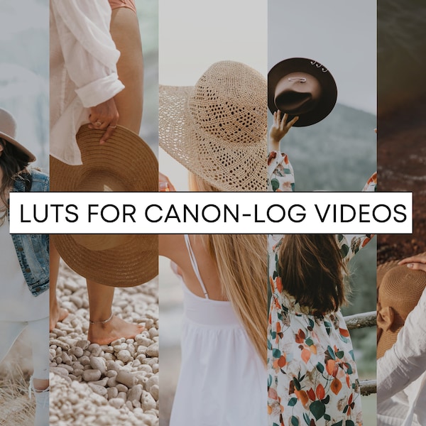 25 Canon Log Video Format LUTs Pack für Video und Color Grading | Videodateien für Final Cut, Premiere Pro, Filmora, DaVinci Resolve, VN app