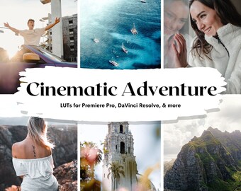 Cinematic Adventure LUTs | Video & Photo Color Grading (PDF Instructions)