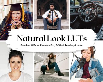 Natural Look LUTs | Video & Color Grading Filters (PDF Instructions)