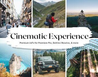 Cinematic LUTs | Video & Photo Color Grading Presets (30 .cube Files)