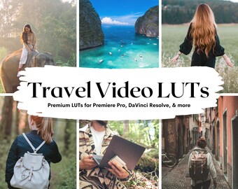 20 Travel Video LUTs | Color Grading Presets (PDF Instructions)