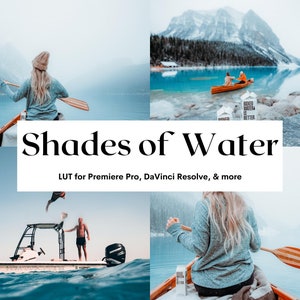 5 Beautiful Blue Water LUTs Pack for Video and Photo color grading | Video luts for Final Cut, Premiere Pro, Filmora, DaVinci Resolve