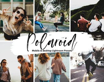 Polaroid Lightroom Presets, Mobile & Desktop Photo Filters (Digital Download)