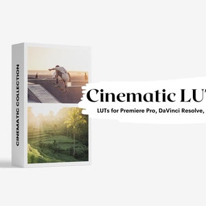 30 Cinematic LUTs Pack for Video and Photo color grading | Video luts for Final Cut, Premiere Pro, Filmora, DaVinci Resolve, LUT BUNDLE