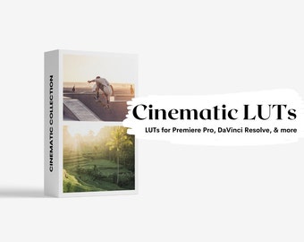 30 Cinematic LUTs for Video & Photo Editing (Digital Download)