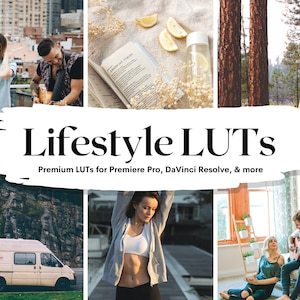 20 Lifestyle LUTs Pack for Video and color grading | Video luts for Final Cut, Premiere Pro, Filmora DaVinci Resolve, Mobile App Custom LUTs