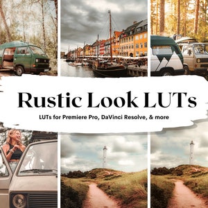 10 Rustic LUTs Pack for Video and color grading | Video luts for Final Cut, Premiere Pro, Filmora, DaVinci Resolve, LUTs presets