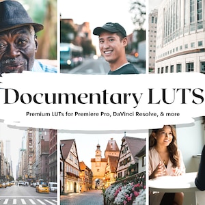 15 Documentary Look LUTs Pack for Video and color grading | Video luts for Final Cut, Premiere Pro, Filmora, DaVinci Resolve, LUTs presets